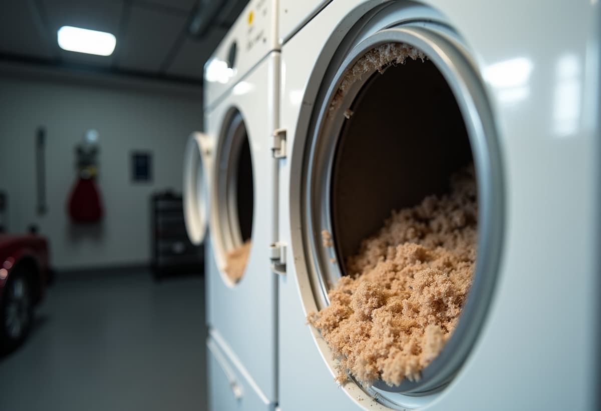 Cleaned dryer vent ducting