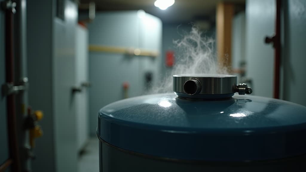 emergency water heater repair technician at work