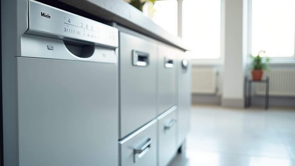 miele appliance repair technician fixing dishwasher in sacramento