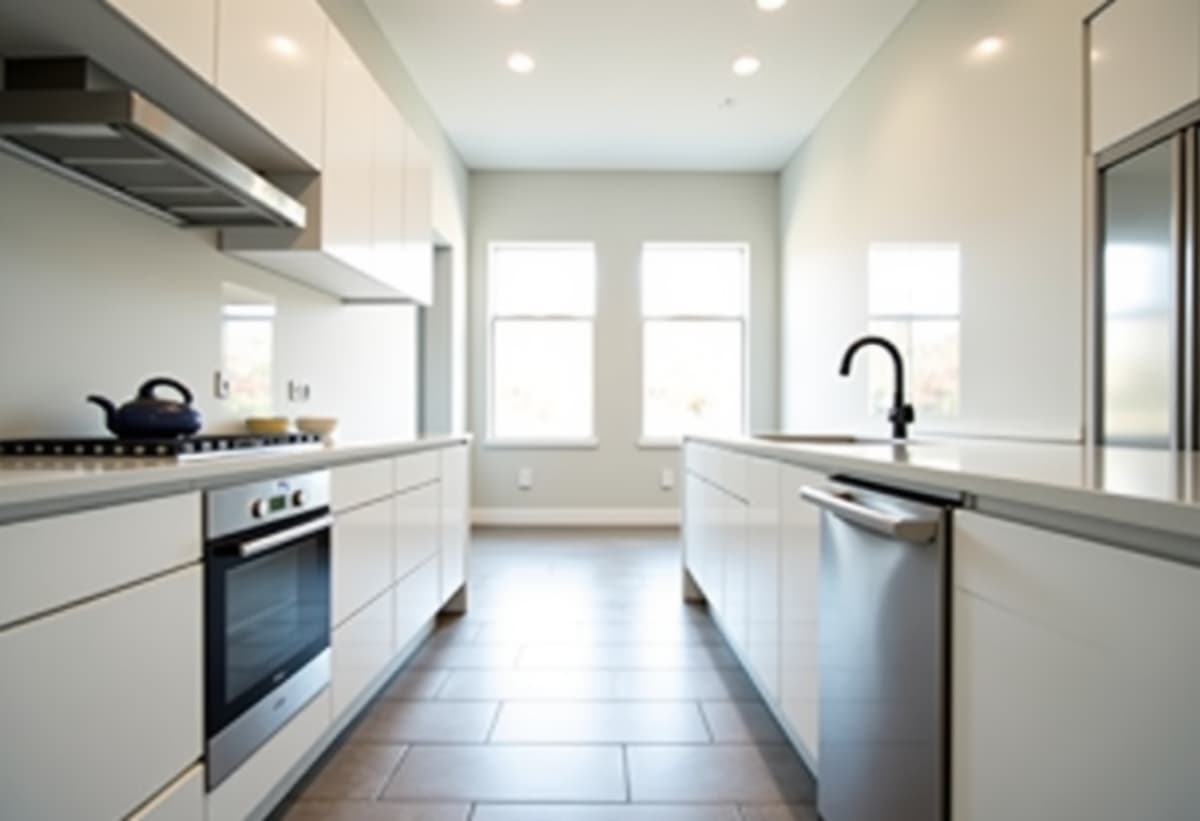 Residential kitchen with a dishwasher being repaired in Roseville, CA