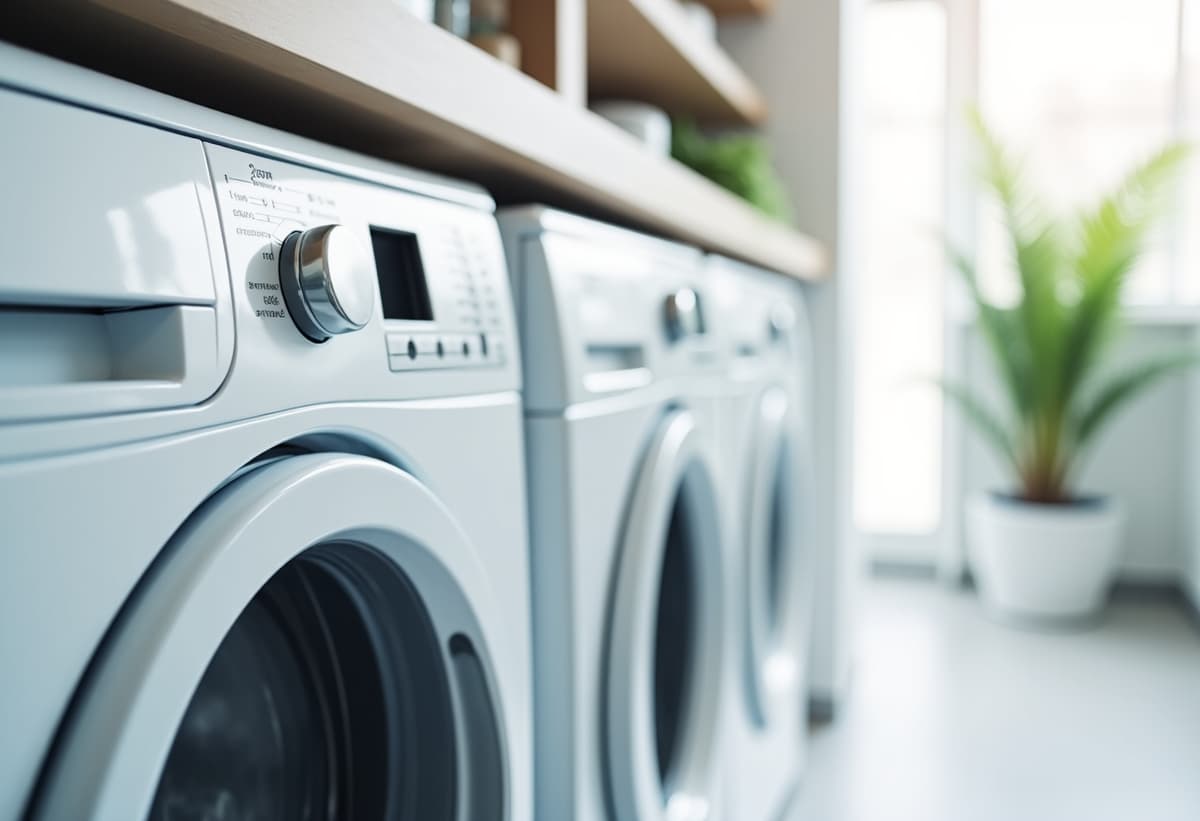 residential laundry area with dryer