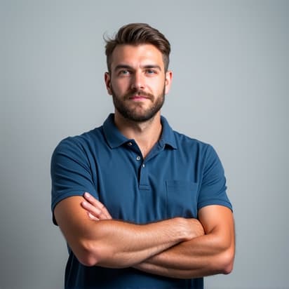 Alex M., Emergency Water Heater Specialist, with a toolbox, ready for service.