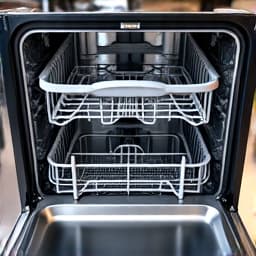 sacramento dishwasher repair technician inspecting inside dishwasher