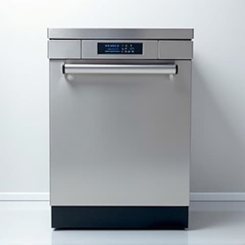 Commercial dishwasher repair for Natomas business: A heavy-duty commercial dishwasher being serviced by an expert, ensuring quick turnaround for local enterprises.