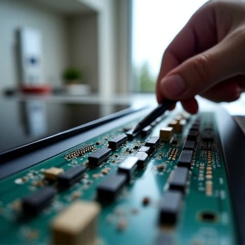 Replacing an induction coil on a faulty cooktop in Folsom, demonstrating specialized induction repair skills