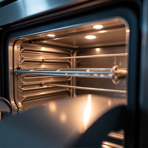 Custom Oven Broiler Repair in an Elk Grove Residence. Specialized repair of a broiler component in a custom oven, demonstrating versatile repair skills for various models.