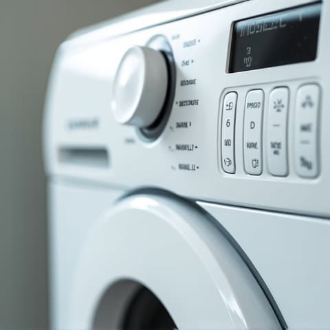 Dryer Drum Motor Repair in Fair Oaks. A close-up of a technician repairing the drum motor inside a dryer, performed at a home on Sunset Avenue in Fair Oaks, CA.