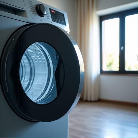 Emergency dryer repair service in Citrus Heights. Technician working late, symbolizing 24/7 availability and rapid response for urgent dryer issues.