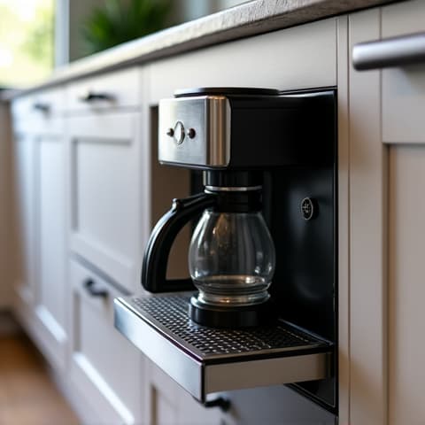 High-end espresso machine repair in a Sacramento cafe. Specialized service for intricate kitchen appliances.