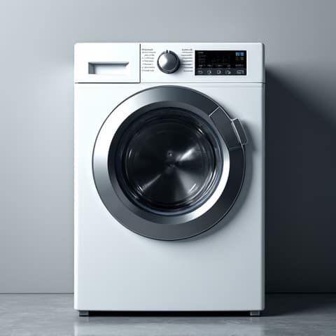 Laundry Appliance Service in Rancho Cordova. Technician inspecting a washer during a service call near Zinfandel Drive.