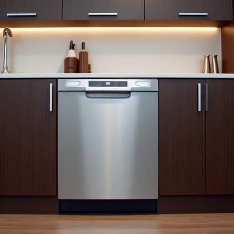 Luxury Appliance Repair Sacramento Dishwasher Project. A high-end dishwasher installation and repair project completed, showing the appliance seamlessly integrated into its luxurious surroundings in Sacramento.