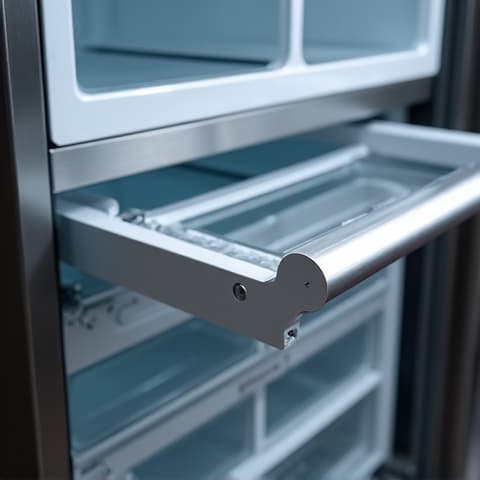 Technician servicing a Miele dishwasher in a modern Elk Grove kitchen, demonstrating specialized knowledge in European luxury appliance repair.