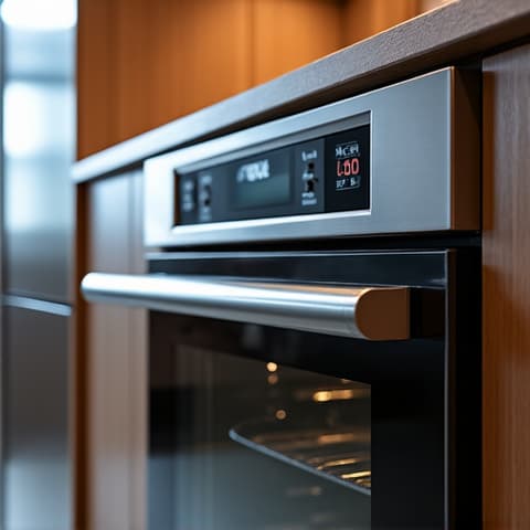 Before and After: Wolf Oven Repair with OEM Parts in Orangevale. Technician repairing a Wolf oven, showcasing attention to detail and use of genuine parts for optimal performance and safety.