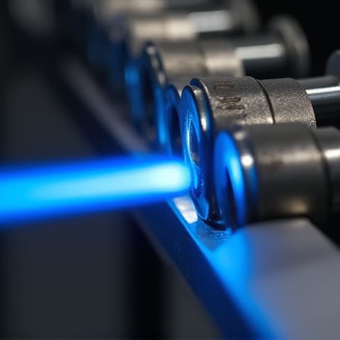 Refrigerator sealed system repair in progress, technician performing nitrogen-purge brazing on a luxury appliance to ensure a clean and leak-free repair. Technician precisely brazing a copper line while purging with nitrogen, demonstrating advanced techniques for luxury appliance repair.