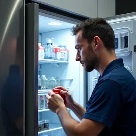 Sub-Zero Dual Refrigeration System Service in Folsom. In-depth service of a Sub-Zero