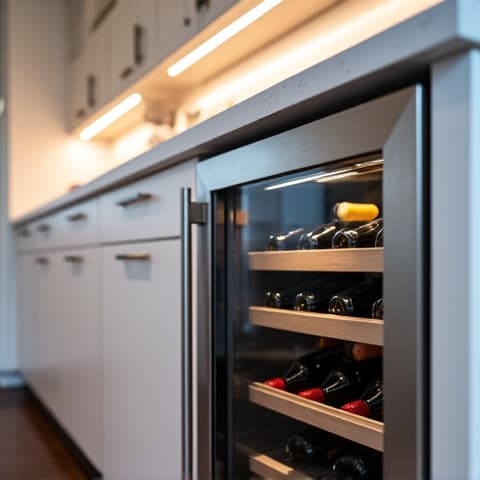 Sub-Zero wine cooler maintenance in a Natomas, CA home