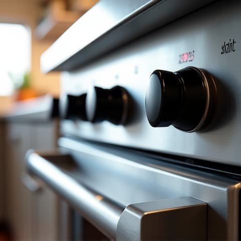 Viking Oven Door Hinge Replacement Carmichael. Close-up of a technician replacing a broken oven door hinge on a Viking appliance in Carmichael.