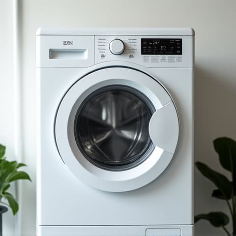 Washer Repair Finish in Rancho Cordova. The completed repair of a washer, functioning perfectly.