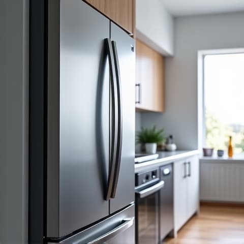Professional technician performing repair on a Wolf range in an Elk Grove kitchen, emphasizing attention to detail and expertise with luxury cooking appliances.