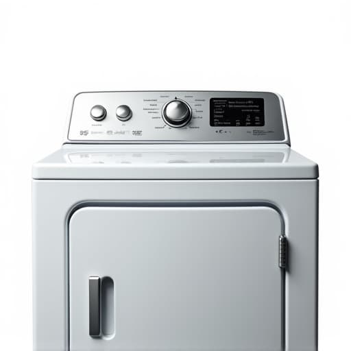 dryer repair technician diagnosing modern dryer control panel roseville