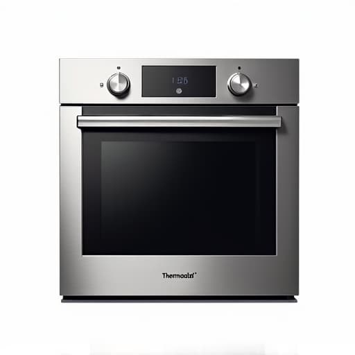 Technician inspecting luxury Thermador oven