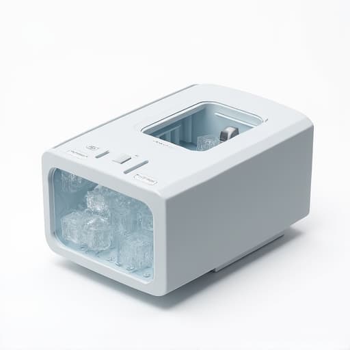 Expert technician inspecting a Samsung refrigerator ice maker with ice buildup