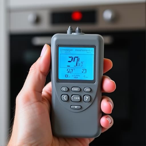 Viking oven repair technician performing gas leak detection in Sacramento