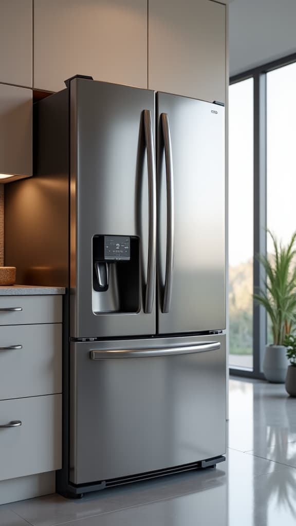 luxury refrigerator repair technician checking a sub-zero refrigerator in folsom home