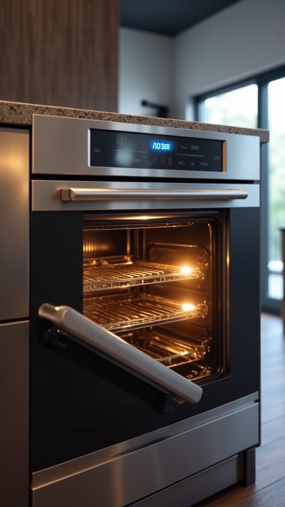 high end kitchen with modern oven in a rancho cordova home