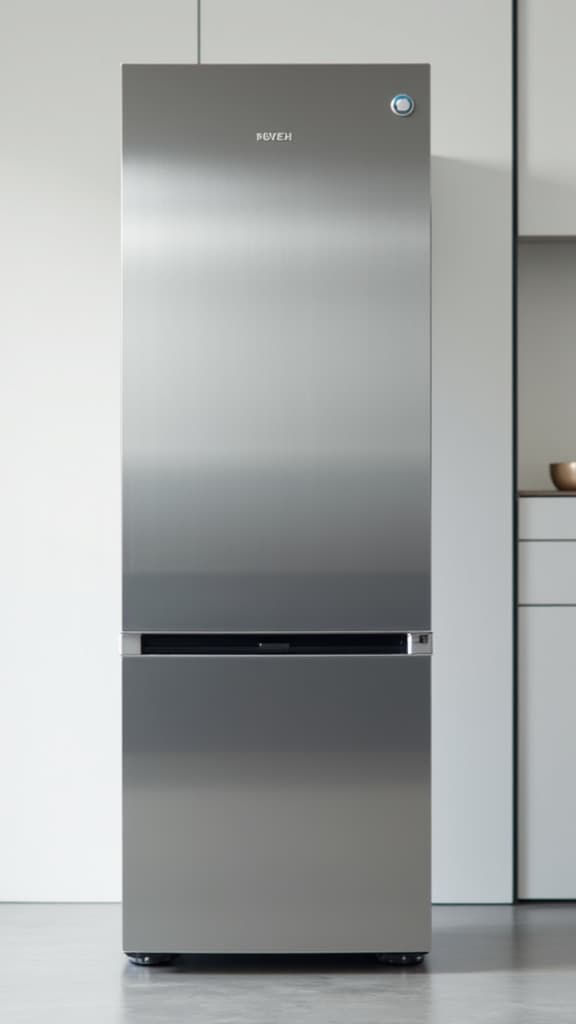 High-end kitchen in an Orangevale home, featuring a modern refrigerator, ready for luxury appliance repair service.