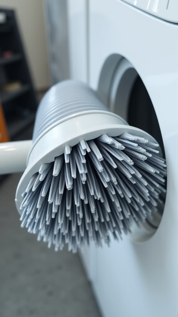 technician inspecting dryer vent for cleaning
