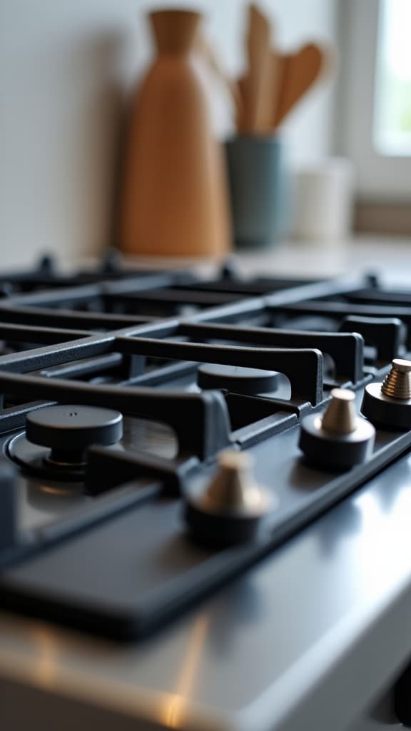 technician repairing high-end range in a Sacramento kitchen