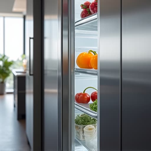 Sacramento appliance technician performing diagnostic on luxury refrigerator